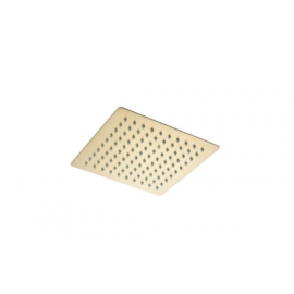 Tailored Bathrooms Square Shower Head Brushed Brass 250mm Tailored Bathrooms Square Shower Head Brushed Brass 250mm