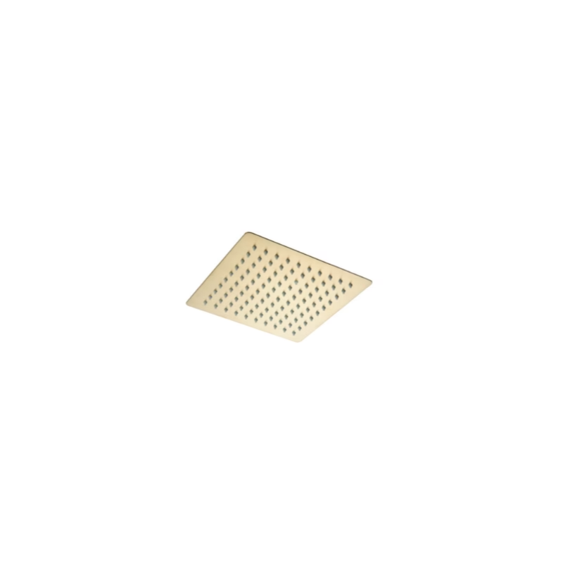 Tailored Bathrooms Square Shower Head Brushed Brass 250mm