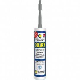 CT1 Silver Unique Sealant & Construction Adhesive Colours Silver 290ml CT1 Silver Unique Sealant & Construction Adhesive Colours Silver 290ml