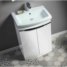Roper Rhodes Plan 600 Floor Standing Vanity Unit in White + Basin Roper Rhodes Plan 600 Floor Standing Vanity Unit in White + Basin