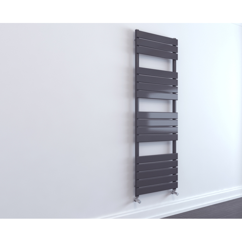 Astini Queenstown Black 1600x600mm Designer Radiator Towel Rail
