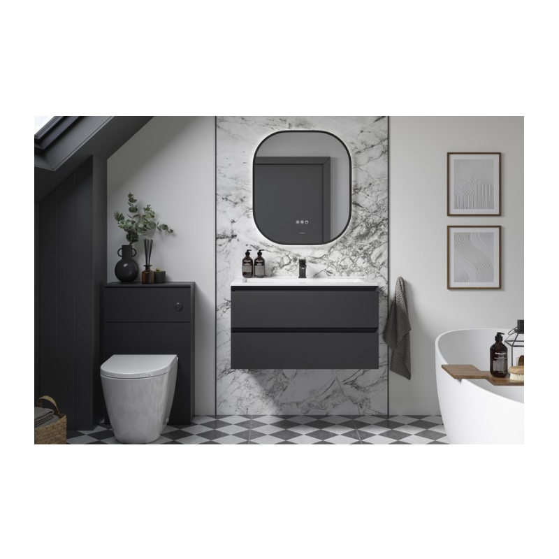 Verona Wall Hung 600mm - Matt Black