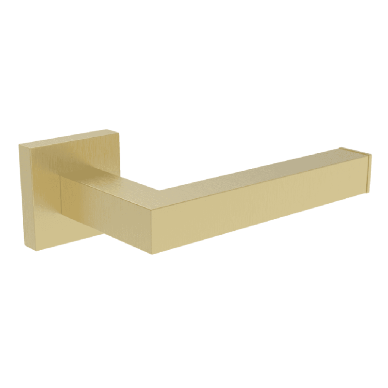 Sydney Brushed Brass Square Toilet Roll Holder Contemporary Bathroom Accessory
