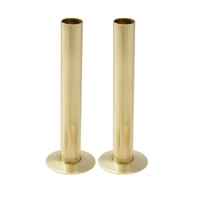 15mm Pipe and Rosettes Brushed Brass (Pair) 15mm Pipe and Rosettes Brushed Brass (Pair)