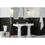 Metro Tile Beveled Black 10x20