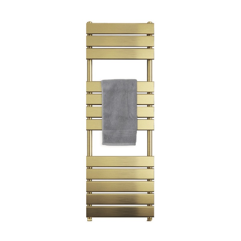 Queenstown Brushed Brass Radiator 1200 x 450mm