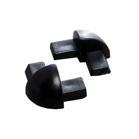 7mm New Black PVC Corners 2 Pack Cwmbran