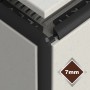 7mm New Black PVC Corners 2 Pack Cwmbran