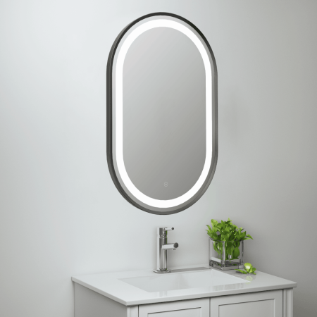 Astini Martha Orca Black 800 LED Touch Mirror