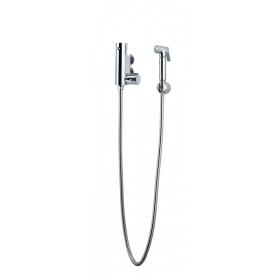 Thermostatic Douche Kit with Brass Spray Head & Mixing Valve | Chrome Bidet Shower Kit with Hose