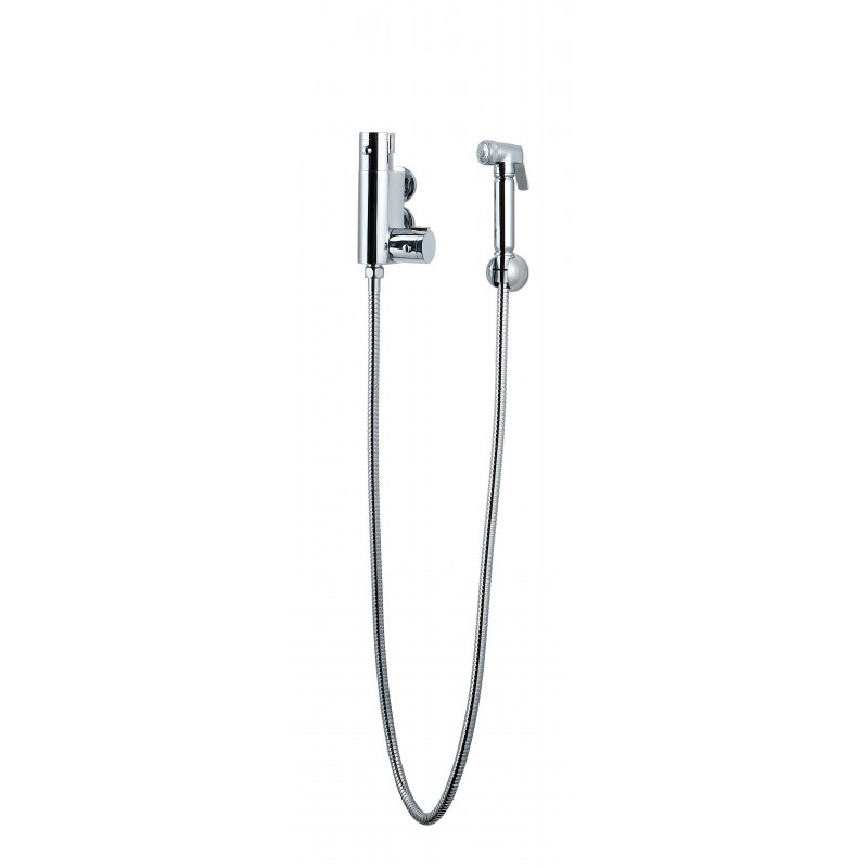 Thermostatic Douche Kit with Brass Spray Head & Mixing Valve | Chrome Bidet Shower Kit with Hose