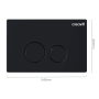 Creavit Terra Matte Black Painted Control Panel