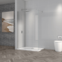 Astini TI8 Chrome 800x1950x8mm Wetroom Panel