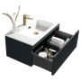 Flauto Midnight Shadow 800 Wall Hung Vanity Unit & Basin