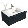 Flauto Midnight Shadow 800 Wall Hung Vanity Unit & Basin