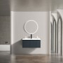 Flauto Midnight Shadow 800 Wall Hung Vanity Unit & Basin