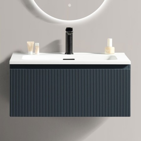 Flauto Midnight Shadow 800 Wall Hung Vanity Unit & Basin