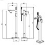 Swansea Chrome Bathroom Freestanding Bath Shower Mixer Tap