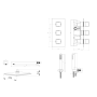 Concealed Thermostatic Shower Kit - Chrome