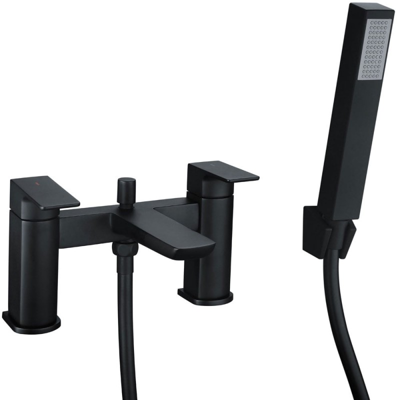 Swansea Orca Black Bathroom Bath Shower Mixer Tap