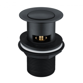 Orca Black Click Clack Basin Waste Slotted