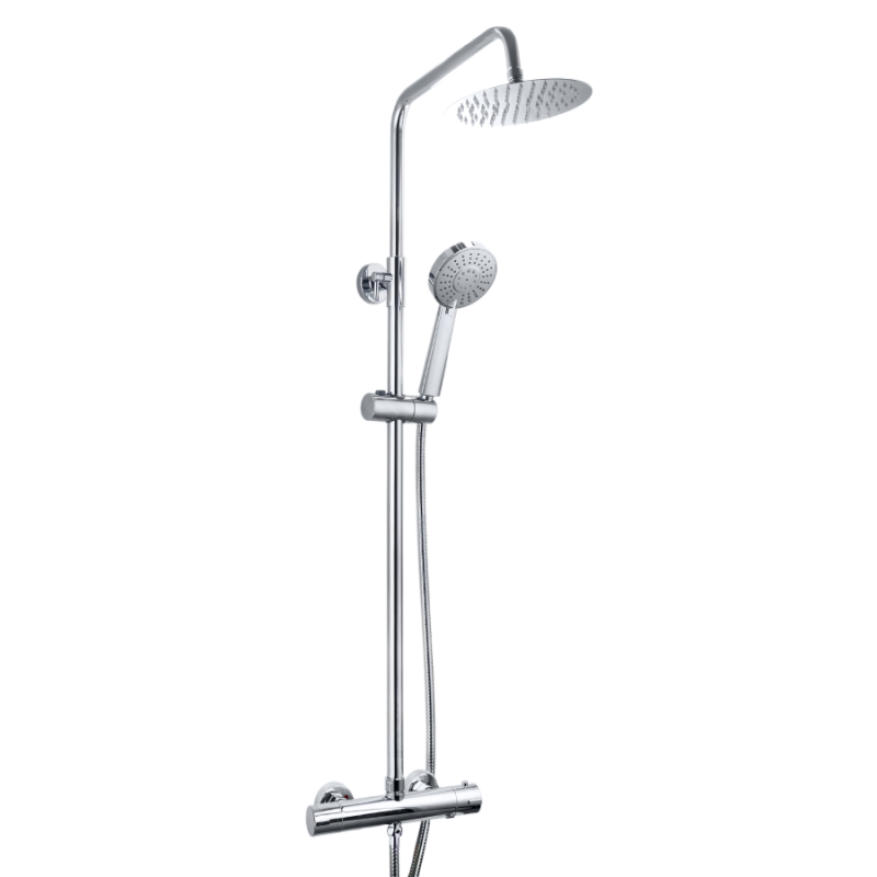 Plumb Essentials Thermostatic Shower Kit ROUND - Chrome