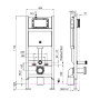 Concealed Cistern & Toilet Frame for Wall Hung Toilets