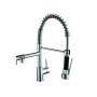 K-Vit Dual Spout Kitchen Mixer Tap with Pull Out Spray – Chrome