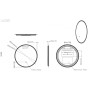 Lily Slimline LED Mirror 600mm