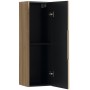 900mm Country Oak Wall Mounted Tall Cabinet