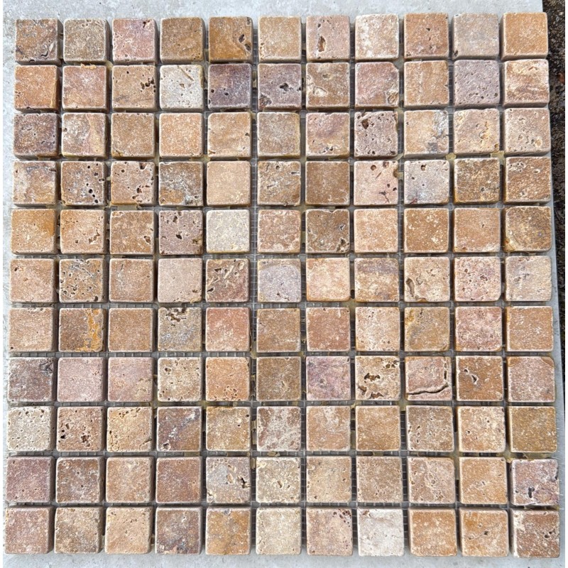 Light Travertine Mosaic - 30.5x30.5cm