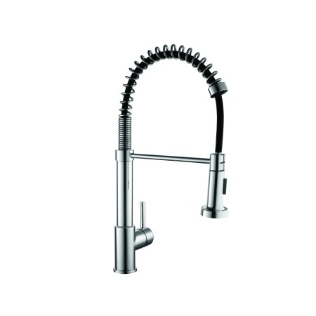 K-Vit KST001 Chrome Pull Out Kitchen Mixer Tap – Modern Spring Pull-Out Spray Tap