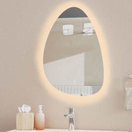 Sophie Brushed Bronze Pebble 500mm LED Touch Mirror