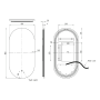 Raffy 800 BackLit LED Touch Mirror