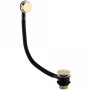 Brushed Brass Round Bath Waste & Overflow