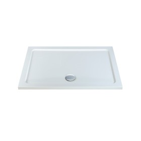 MX Elements 1000 x 800mm Rectangular Flat Top Shower Tray – White MX Elements 1000 x 800mm Rectangular Flat Top Shower Tray – White