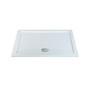 MX Elements 1000 x 800mm Rectangular Flat Top Shower Tray – White
