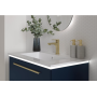 Highfield 800 Two Drawer Vanity Unit — Wall-Hung - Nocturne Blue
