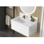 Loreto 800 Wall Hung Vanity Unit — Pearly White
