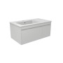 Loreto 800 Wall Hung Vanity Unit — Pearly White