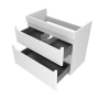 Byford 700 Two Drawer Slim Vanity Unit – White Matt