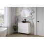 Byford 700 Two Drawer Slim Vanity Unit – White Matt