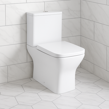 Wingrave II Rimless Toilet Pan – White Ceramic