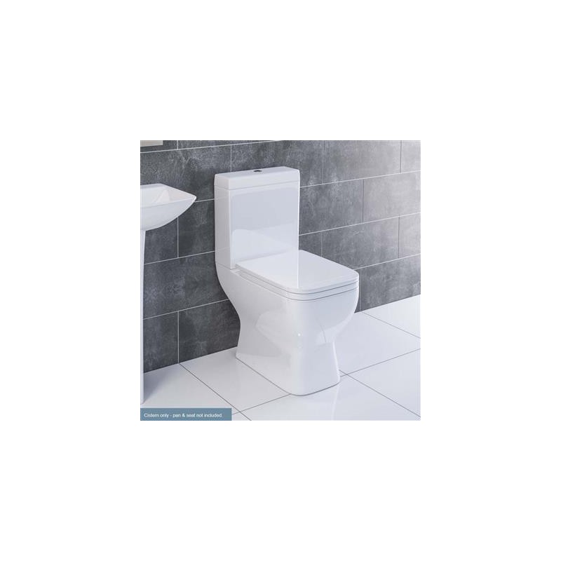Wingrave II Close Coupled Toilet Cistern – White Dual Flush (Cistern Only)