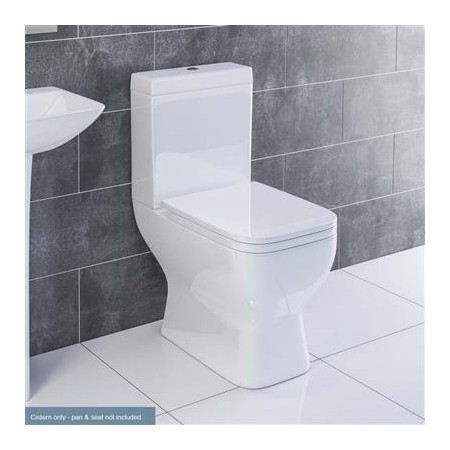 Wingrave II Close Coupled Toilet Cistern – White Dual Flush (Cistern Only)