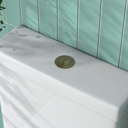 Harbour 38mm Brushed Brass Cistern Flush Button – Dual Flush Compatible