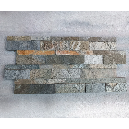 Zeera Green Natural Stone Wall Cladding 15X60cm