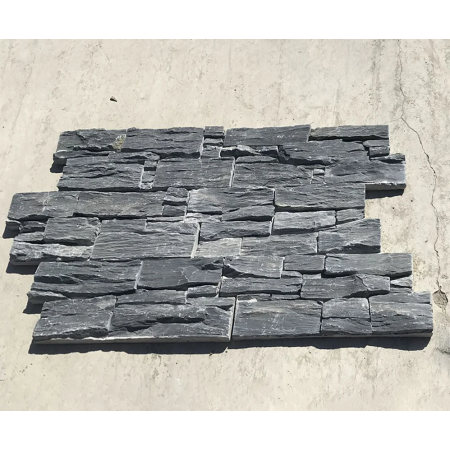 Black Slate Natural Stone Wall Cladding 15x60cm