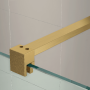 TI8 Brushed Brass Wetroom Panel 700x1950x8mm