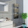 Queenstown 1200x450mm Orca Black 600W Designer Heated Towel Rail